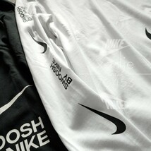 新品 正規品 NIKE ナイキ NSW SWOOSH スウッシュ プリント 長袖 ロンT 2枚セット 黒 ブラック 白 ホワイト L_画像5