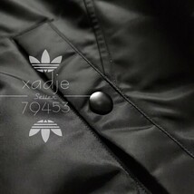 新品 正規品 adidas originals アディダス オリジナルス 刺繍 MA1 ボンバー ジャケット 黒 ブラック 中綿入り 防寒 厚手 XL_画像8