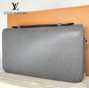 1円【超極美品】Louis Vuitton ルイヴィトン ジッピー 長財布 バッグ ジッピーＸＬ タイガ M42856 メンズ クラッチバッグ セカンドバッグ