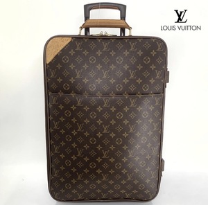 1円【極美品】LOUIS VUITTON ルイヴィトン モノグラム ぺガス55 キャリーバッグ スーツケース 旅行 トラベル メンズ レディース 鞄