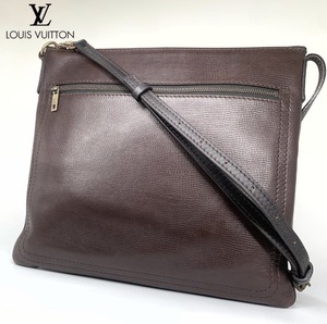 1円【極美品】ルイヴィトン LOUIS VUITTON ユタ サック プラ メンズ ショルダーバッグ BAG 鞄 斜めがけバッグ レザー ブラウン M92073