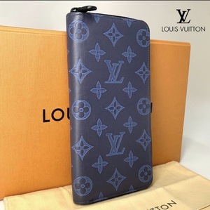 1円【新品・未使用】Louis Vuitton ルイヴィトン FRID 長財布 ジッピーウォレット モノグラムシャドウ ヴェルティカル レザー M80423