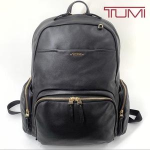 【未使用】トゥミ ボヤージュ カレー リュック TUMI バックパック オールレザー デイパック ビジネスバッグ 本革 A4収納 0484707D 