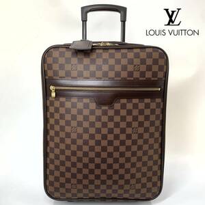 【未使用】LOUIS VUITTON ルイヴィトン LV ダミエ ぺガス45 キャリーバッグ スーツケース 旅行 ビジネス 鞄 機内持ち込み 未使用品