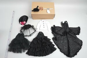 ★ DollHeart MSDサイズ用 ゴシック系 ドレス / ハット 一式セット アウトフィット MD-130