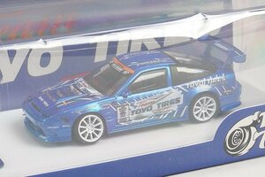 新品 MT-MODEL MicroTurbo 1/64 NISSAN 日産 180SX TOYO TIRES DRIFT Metallic Blue メタリックブルー MT6407B1