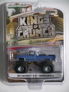 ▽ GREEN LIGHT グリーンライト 1/64 CHEVROLET シボレー KINGS OF CRUNCH 1977 K-10 MAIDEN AMERICA メイデン アメリカ 49070-A②