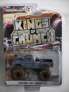 ▽ GREEN LIGHT グリーンライト 1/64 FORD フォード KINGS OF CRUNCH 1974 F-250 BIGFOOT #1 ビッグフット 49010-A②