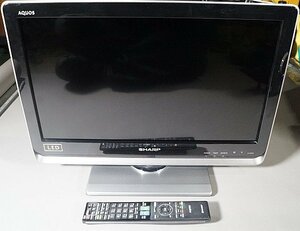 SHARP シャープ AQUOS 液晶カラーテレビ 100V 2010年製 TV 20V リモコン付き B-CASカード有 ※通電確認済み LC-20DZ3