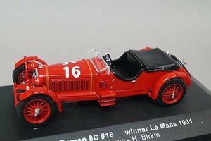 IXO イクソ 1/43 Alfa Romeo アルファロメオ 8C 優勝ルマン 1931 #16 LM1931