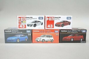 TOMICA トミカ 1/62 シルエイティ (RPS13改) / ホンダ NSX (初回特別仕様) / シティー ターボⅡ / インテグラ タイプR など5点セット