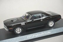 GREEN LiGHT グリーンライト 1/43 PLYMOUTH プリムス CUDA COUPE 1971 ブラック 86641_画像1