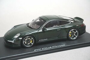 Spark スパーク 1/43 Porsche ポルシェ 911 (991) CLUB クーペ グリーン ディーラー特注 WAX20120061