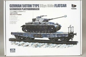 ★ ティーモデル 1/35 ドイツ軍用シムス50ケトン 大型平台貨車 プラモデル TK3504