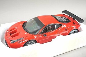 Hot Wheels ホットウィール 1/18 Ferrari フェラーリ 458 ITALIA イタリア GT2 レッド ※パーツ破損有り X2860