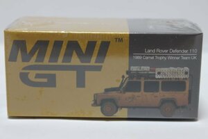 ▽ TSM トゥルースケール / MINI GT 1/64 ランドローバー Defender 110 1989 Camel Trophy Winner Team UK RHD Dirty Version 221