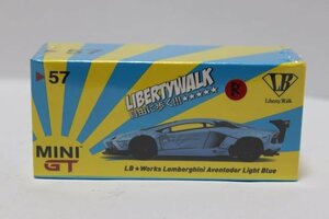 ▽ TSM トゥルースケール / MINI GT 1/64 Lamborghini ランボルギーニ LB★WORKS Aventador アヴェンタドール Light Blue RHD MGT00057-R