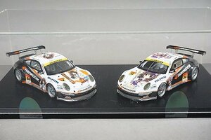 EBBRO エブロ 1/43 Porsche ポルシェ SUPER GT 2011 ハルヒレーシング HANKOOK ポルシェ 涼宮ハルヒの憂鬱 スーパーGT 2台セット