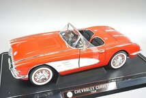 SOLIDO ソリド 1/12 Chevrolet シボレー Corvette コルベット 1958 レッド / ホワイト 1201_画像1