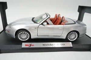 Maisto マイスト 1/18 Maserati マセラティ スパイダー コンバーチブル シルバー スペシャルエディション 31667