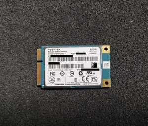 TOSHIBA SSD MLC 60GB THNSNH060GMCT mSATA ((定形外無料・動作品・2枚限定！))