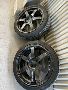 RAYS TE37 18インチ　8J +50 pcd 112 4本　美品　VW 廃盤