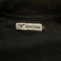 TOURSTAGE ツアーステージ フリース フルジップアップジャケット ロゴマーク刺繍　ブラック　サイズL_画像5