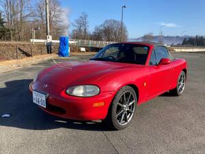 Mazda　Eunos Roadster　　Genuineアカ　5速　Vehicle inspectionincluded