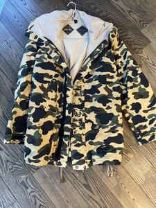 GORE TEX スノボジャケット Mサイズ a bathing ape BAPE snowboard jacket エイプ ベイプ アベイシングエイプ 迷彩 1st camo