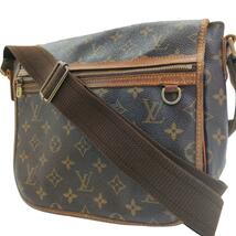 1円 LOUIS VUITTON ルイヴィトン LV モノグラム ポシェットボスフォール M40044 レザー 本革 ショルダーバッグ 肩掛け サコッシュ MI0056_画像1