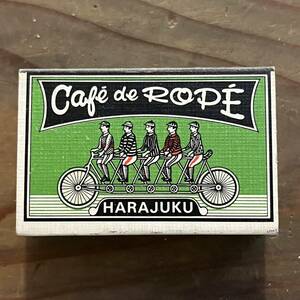 当時 マッチ箱 喫茶 Cafe’ de Rope’ カフェ ド ロペ 原宿 検索 レトロ 昭和 喫茶 マッチ箱 紙物 スナック パブ 