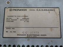 全国送料無料！当時物！パイオニア ロンサム・カーボーイ KA-E454(BK) ハイパワーカセットカーステレオ中古品 PIONEER GX71,GA61,DR30他！_画像10