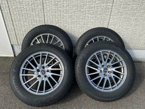 20系 LEXUSレクサスRX 51ムラーノ 235/65R18 ブリヂストン DM-V2 18インチ 8J+30 MID LEFINADA MOTION1 LEXUS純正空気圧センサー付★