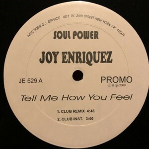 Joy Enriquez / Tell Me How You Feel (Club Remix)