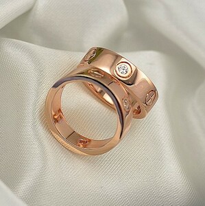  free shipping *. approximately ring zirconia 3 number /4 number /21 number /22 number Cz diamond ring * pink gold 