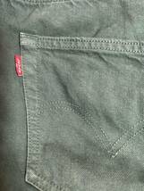 LEVI'S 501 カラージーンズ 濃いグリーン W32 L32 （検索）66前期 66後期 501 BIGE 501XX 赤耳_画像4