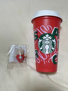 スターバックス ホリデー 2021 リユーザブルカップ専用ドリンクホールキャップベアリスタ リユーザブルカップRED CUP 473ｍl 。2021！