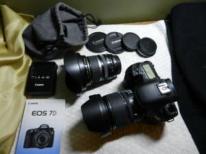 美品　canon キヤ EOS 7D＋ EF-S 10-22㎜F3.5-4.5 ＋15-85mm F3.5-5.6 IS USM 