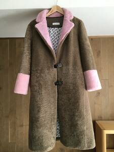 即決 極美品　サックスポッツ SAKS POTTS FEBBE COAT シアリングファー ムートンコート　羊革　１ 　TM