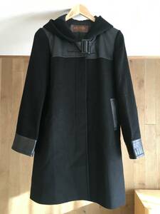  prompt decision beautiful goods BALMAIN Balmain leather attaching coat M TM