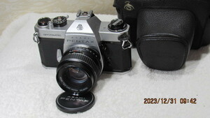 PENTAX アサヒペンタックス SPOTMATIC TAKUMAR 55mm SP　6222389　動作確認済み　革ケース点き　中古