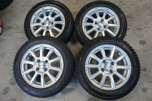 イボ付ほぼ新品 ホイール付 14×5.5J 4H100 +38 JOKER スタットレス 165/65 R14 ヨコハマ ice GUARD iG60 4本 H125