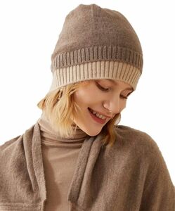 ニット帽 男女 キャップ 防寒　100%カシミヤ ベレー帽 フリーサイズ ニットキャップ メンズ、レディース兼用