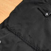 メンズM 175cm ポロラルフローレン ブラック 中綿ポリエステル ダウン コート ジャケット ラムレザー使用 ムートン 別衿取り外し可能_画像10