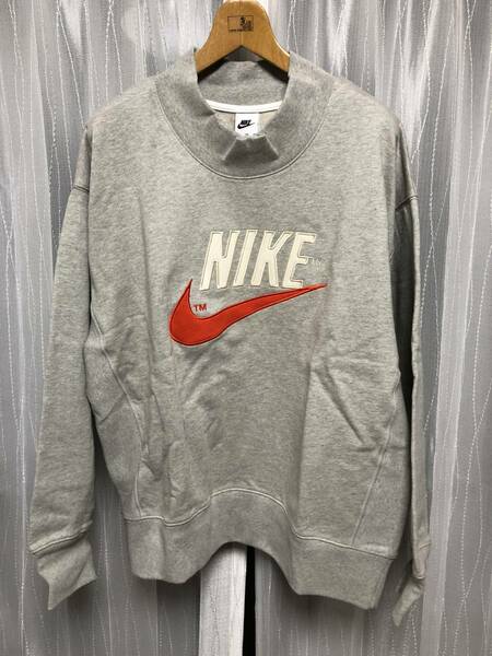 新品 NIKE AS M NSW NIKE TREND OVERSHIRT XXL ナイキ スウェット トレーナー グレー 