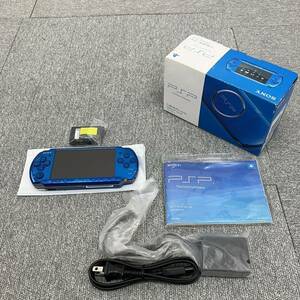 ◆【売り切り】ほぼ未使用！SONY ソニー プレイステーションポータブル VIBRANTBLUE バイブラントブルー PSP-3000 動作確認済み