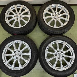 ♪【売り切り】Weds スタッドレスタイヤホイールセット アルミ 17×7J 5H 114.3 ヨコハマタイヤ iceGUARD アイスガード iG60 215/60R17 96Q