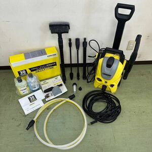 ♪【売り切り】KARCHER ケルヒャー 高圧洗浄機 ｋ3 silentサイレント フォームノズル附属 クリーナー付属 通電確認済み 