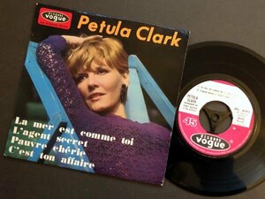 PETULA CLARK La mer est comme toi +3 仏盤EP Vogue 1966 補充票 Tony Hatch