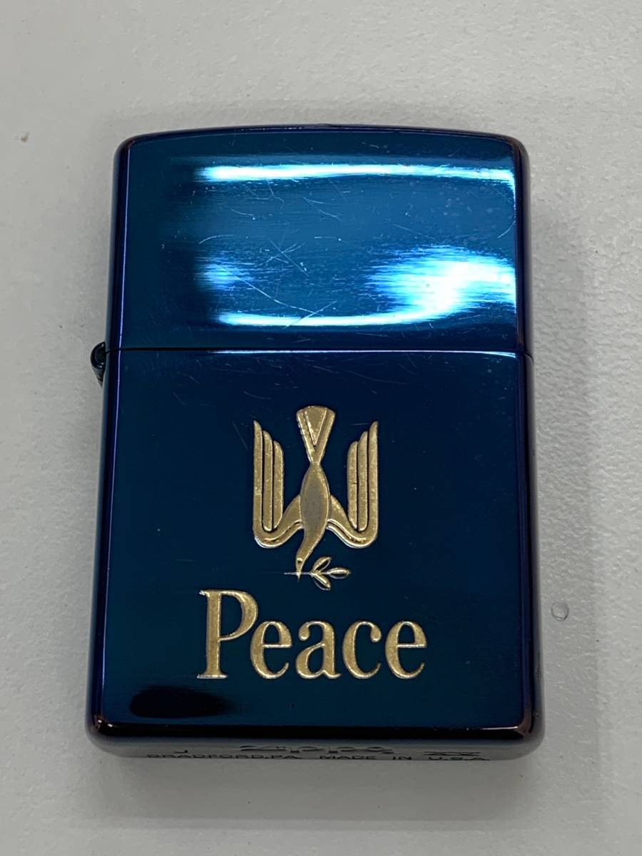 Yahoo!オークション -「ブルーチタン zippo peace」の落札相場・落札価格